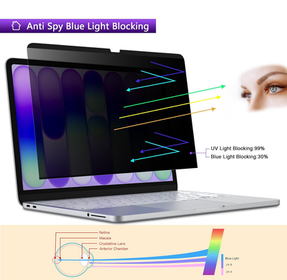 Magnetic Detachable Privacy Screen Protector for MacBook Air 15.3" M2/M3/M4/M5
