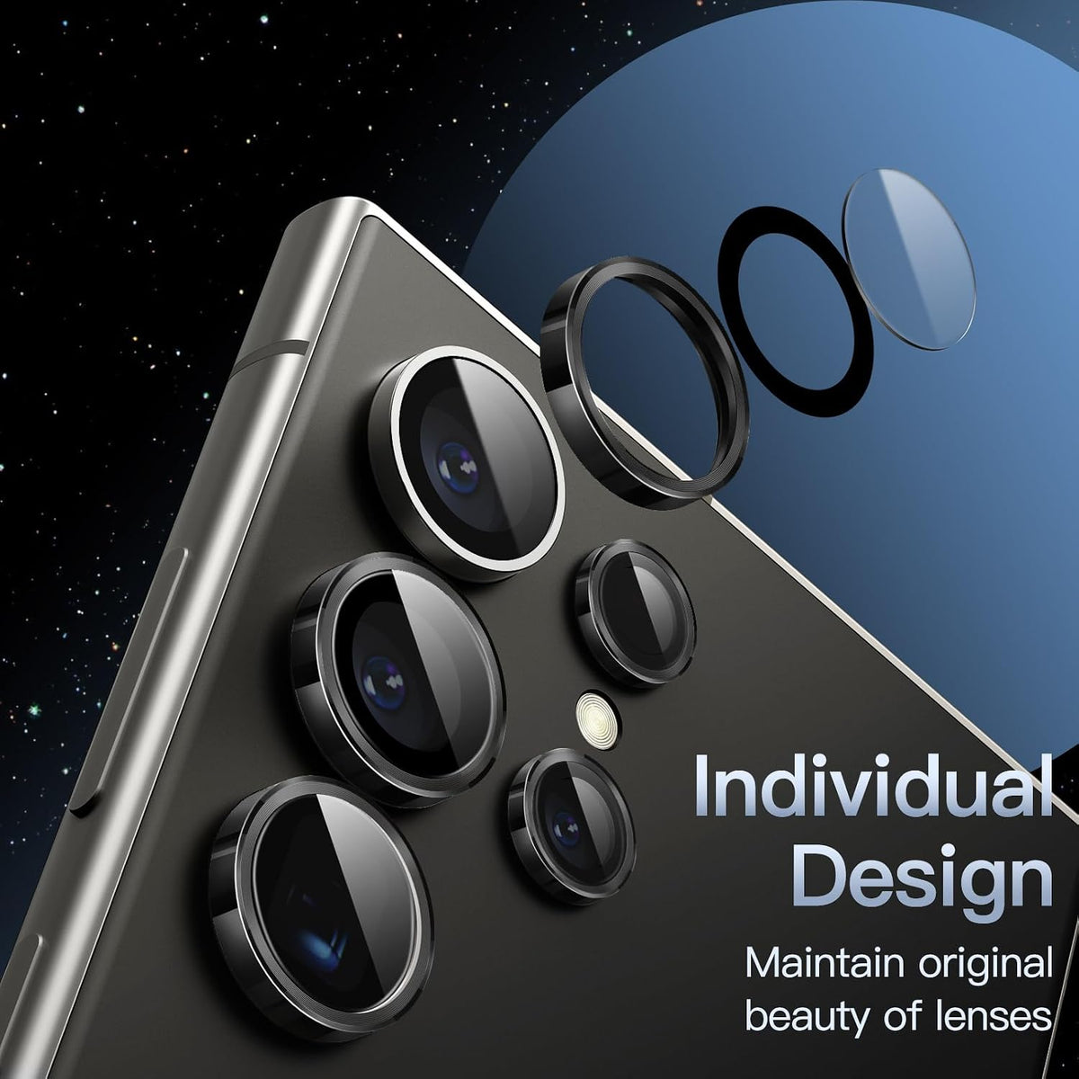Camera Lens Protector Alloy Frame for Samsung Galaxy S24 Ultra