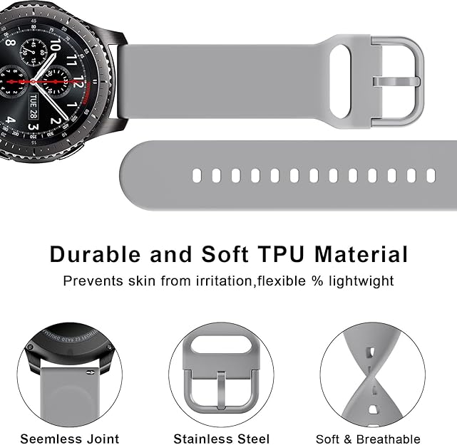 Original Smooth Rubber Strap for Samsung Galaxy Watch (22mm)