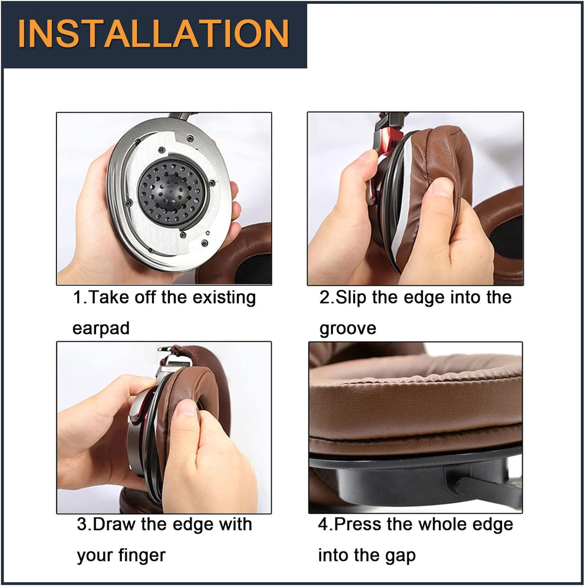 Replacement Earpads for Audio Technica MSR7