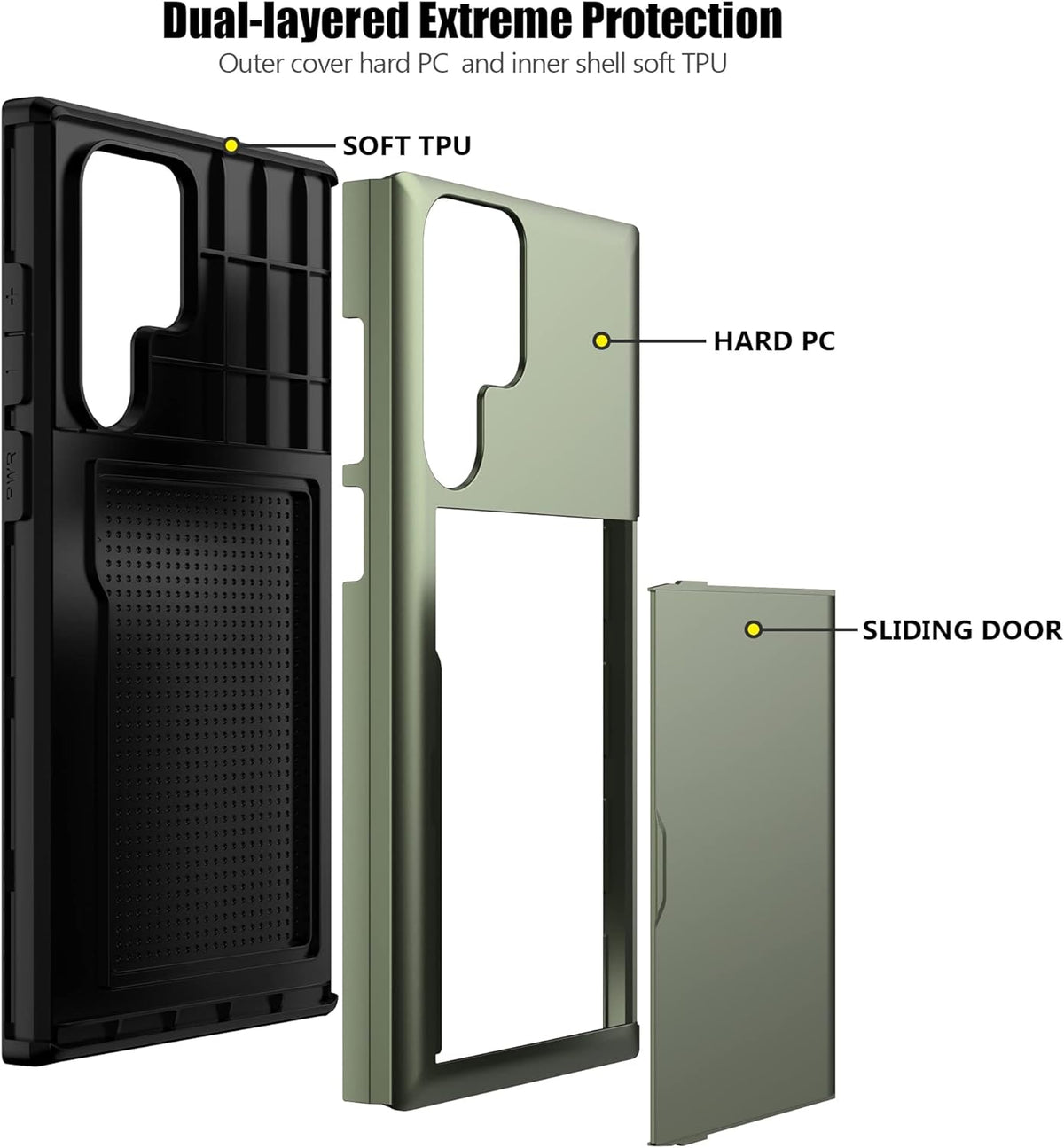 Tough Card Case for Samsung Galaxy S23 Ultra