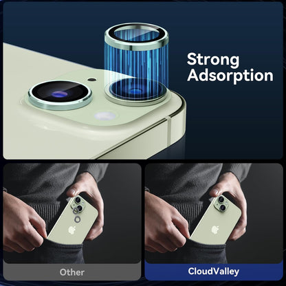 Camera Lens Protector Alloy Frame for iPhone 15 Plus