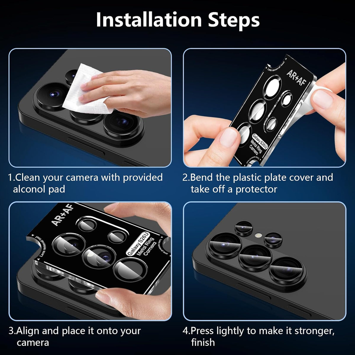Camera Lens Protector Alloy Frame for Samsung Galaxy S25+