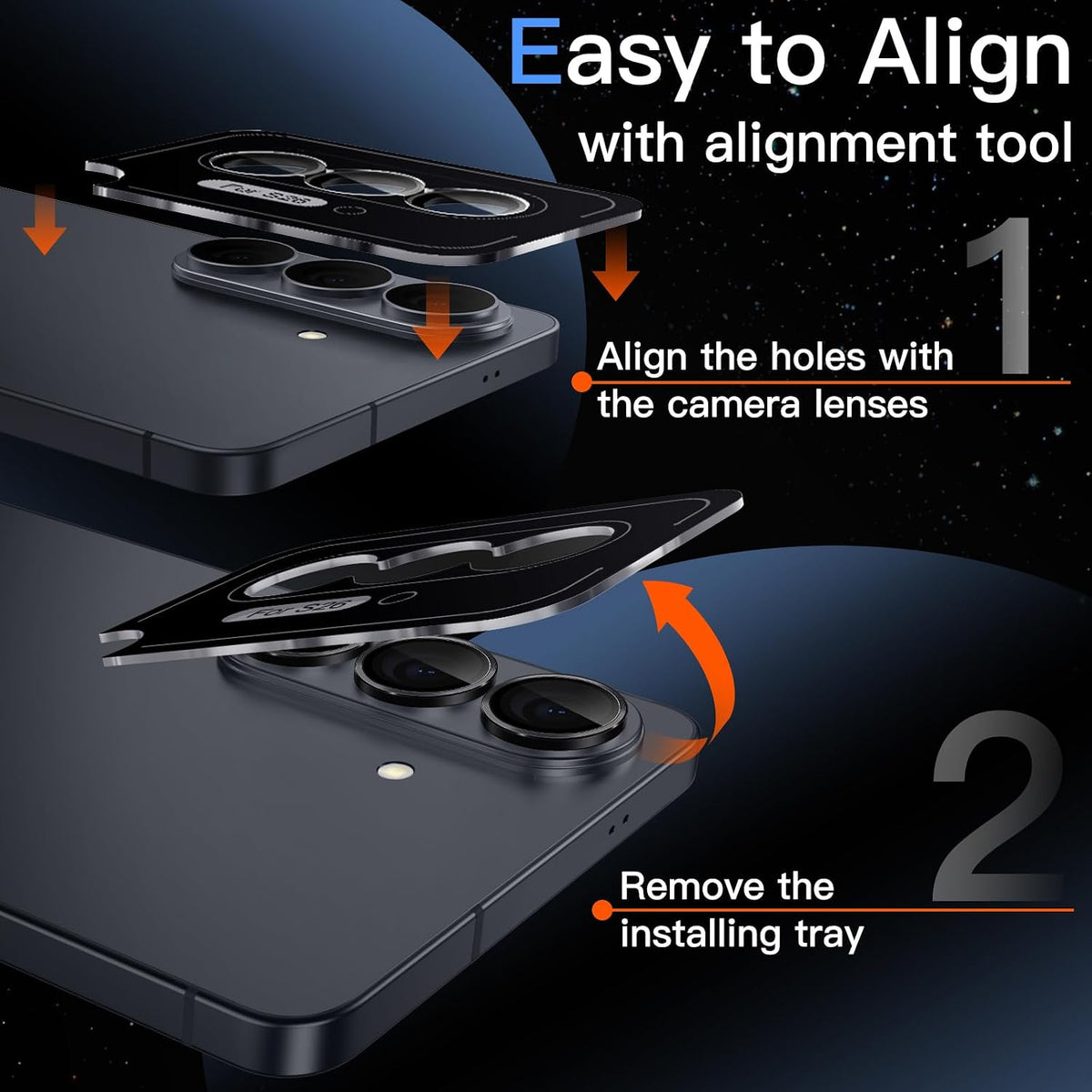 Camera Lens Protector Alloy Frame for Samsung Galaxy S26+