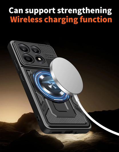 Magsafe Compatible Tough Ring Case for Samsung Galaxy A08