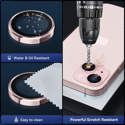 Camera Lens Protector Alloy Frame for iPhone 15 Plus