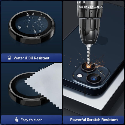 Camera Lens Protector Alloy Frame for iPhone 15 Plus