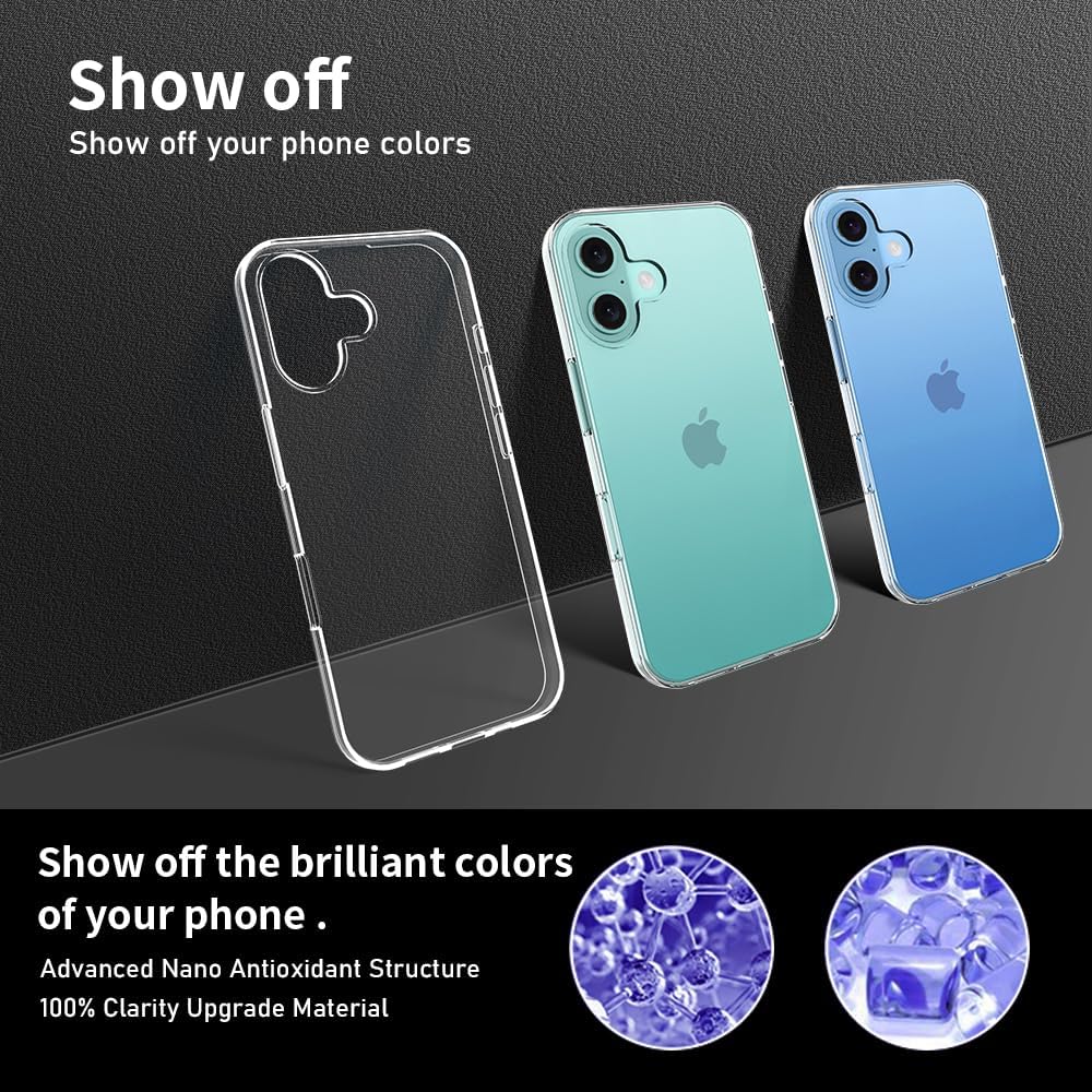 Clear Gel Thin Case for iPhone 16e