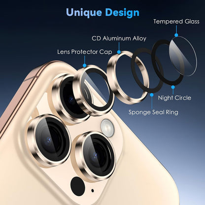 Camera Lens Protector Alloy Frame for iPhone 16 Pro