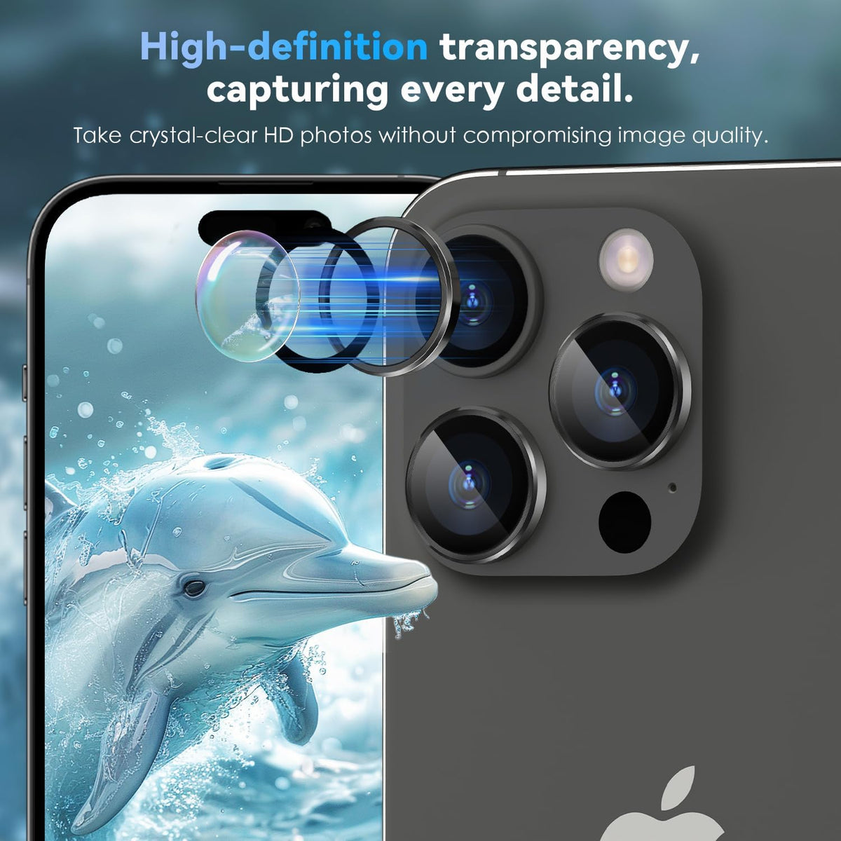 Camera Lens Protector Alloy Frame for iPhone 16 Pro