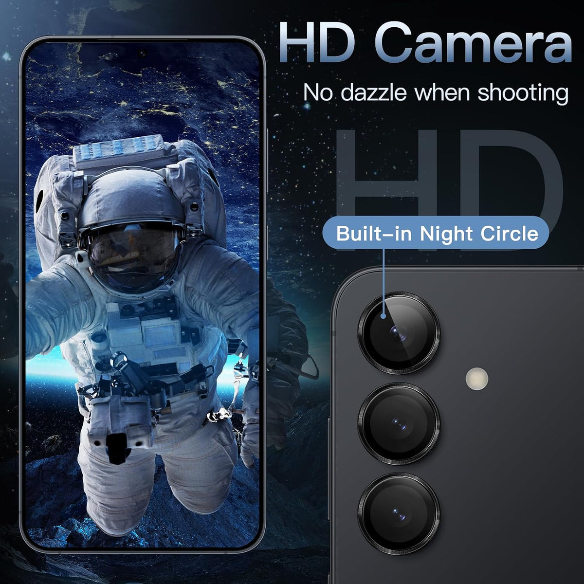 Camera Lens Protector Alloy Frame for Samsung Galaxy S25+