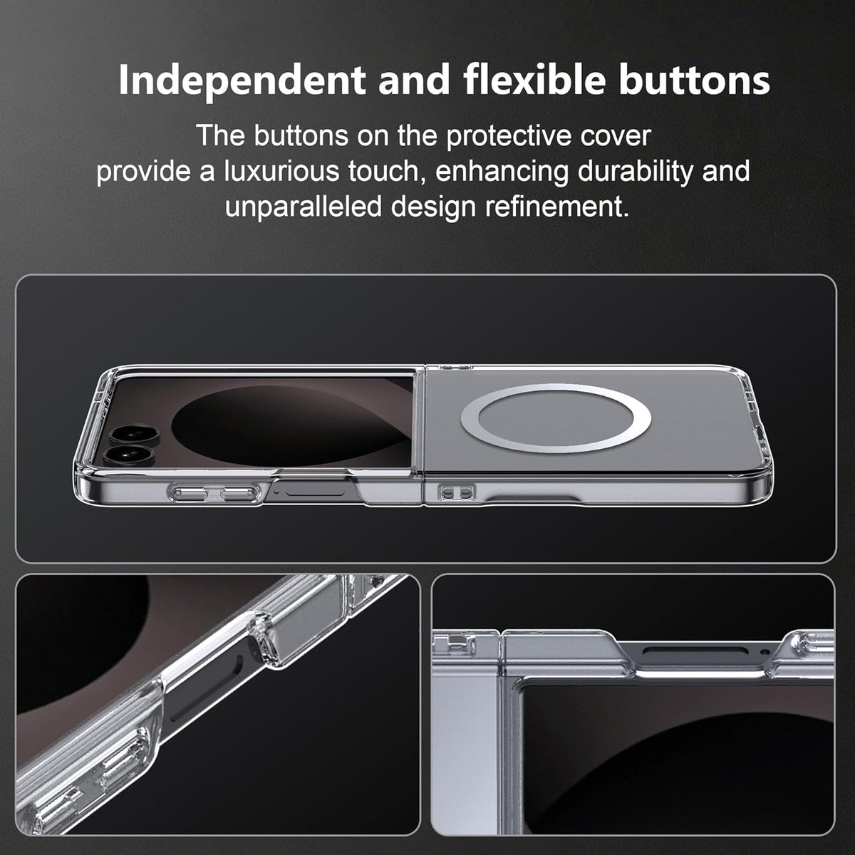 Clear Thin Magsafe Compatible Case for Samsung Galaxy Z Flip 8