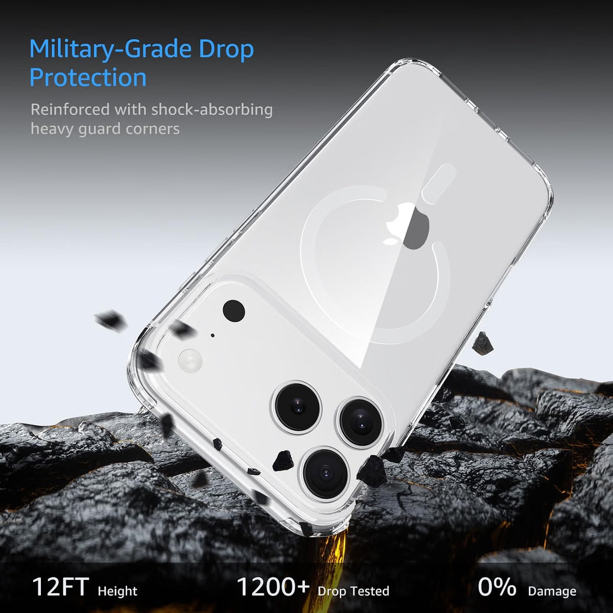 Magsafe Compatible Clear Case for iPhone 18 Pro