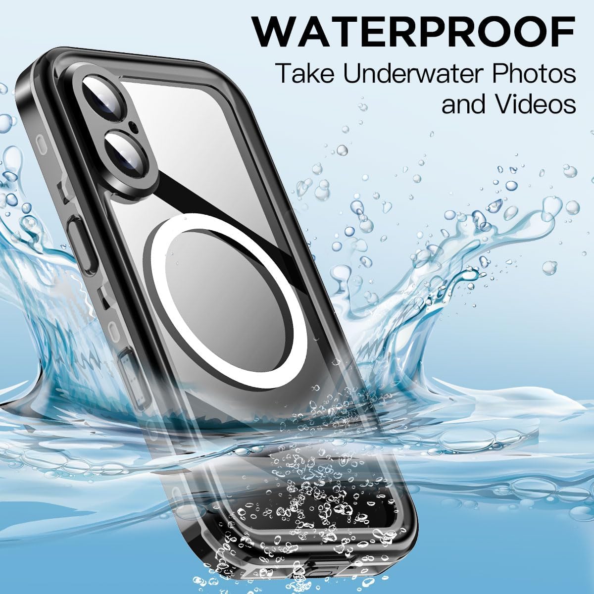 iPhone 16 Plus Magsafe Waterproof case Shockproof cover