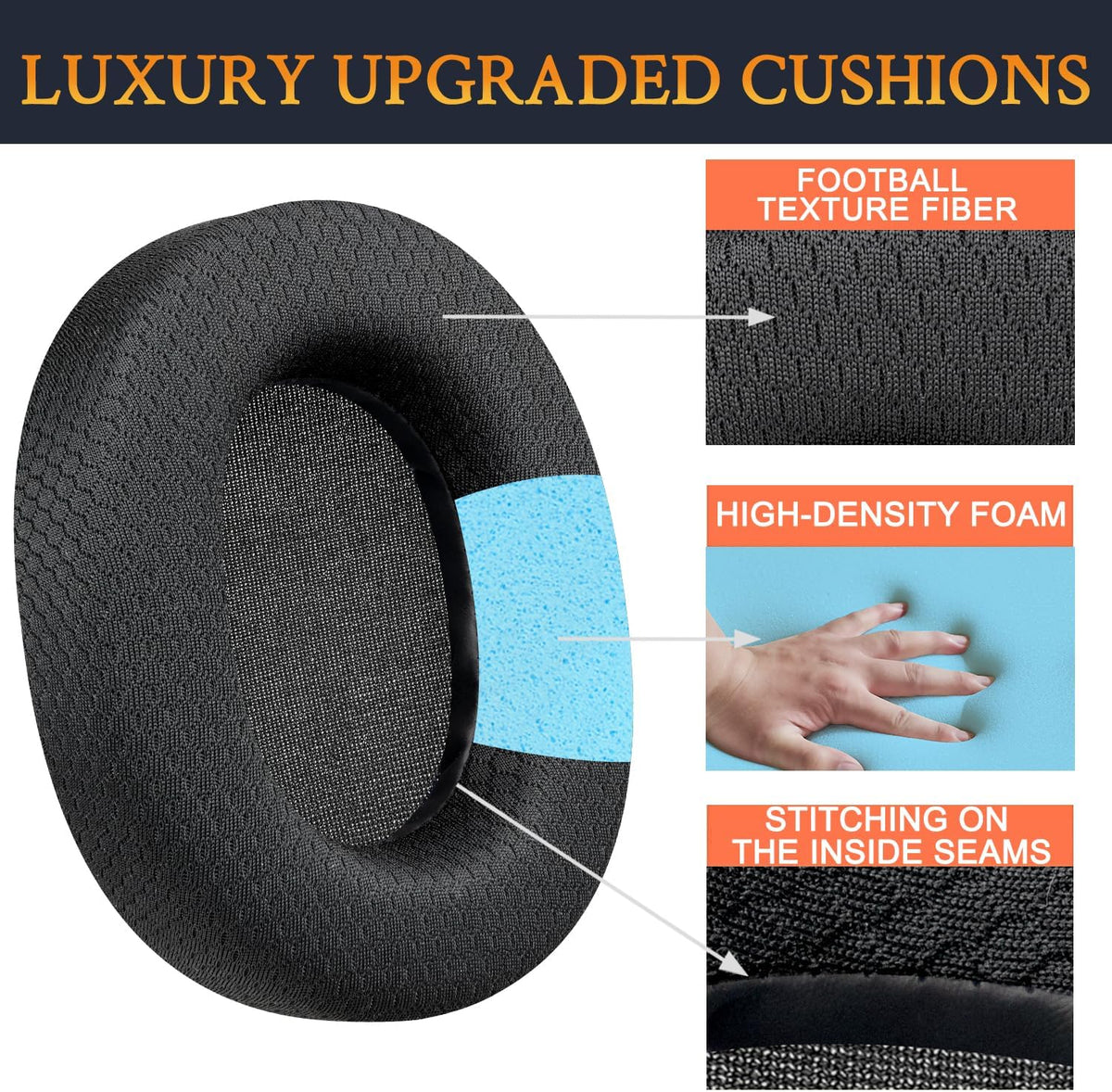 Earphone Pad Replacements for HyperX Cloud 1 / 2 / 3