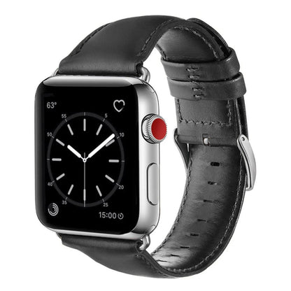 Classic Leather Strap for Apple Watch Series 12