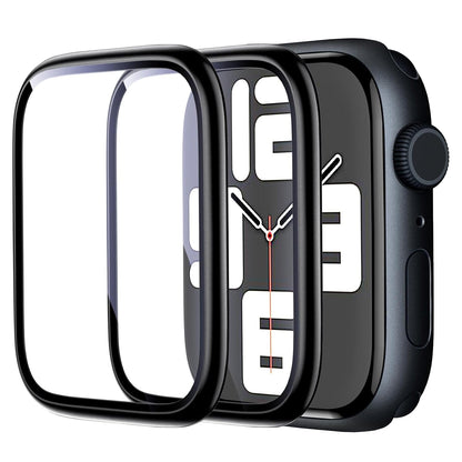 Apple Watch SE Series 2 44mm Glass Screen Protector Alignment Kit by SwiftShield (2 Pack - Black)