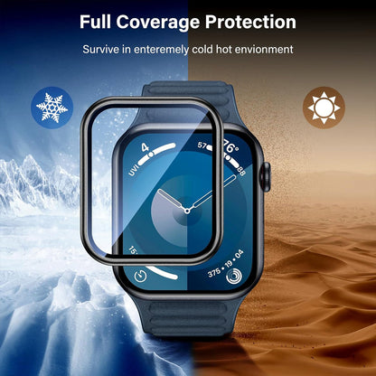Apple Watch 41mm Glass Screen Protector Alignment Kit by SwiftShield (2 Pack - Black)
