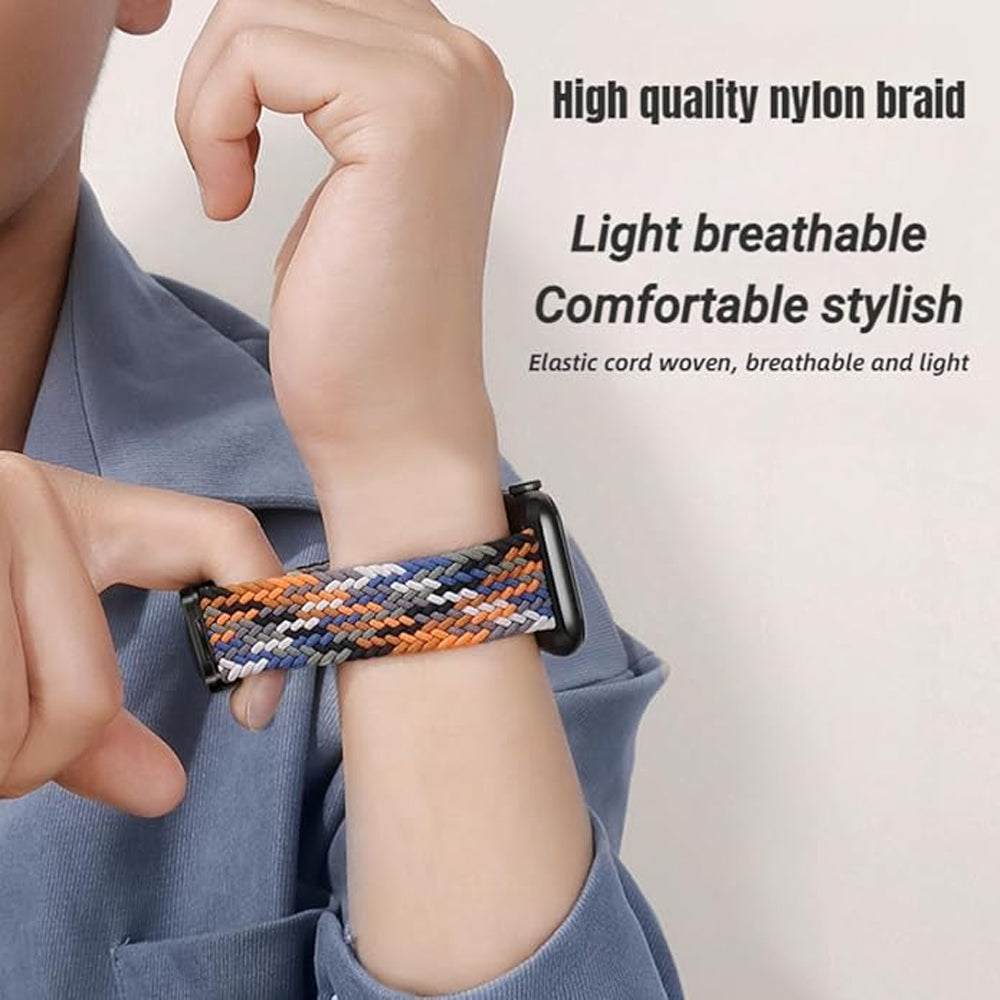 Nylon Stretch Braided Strap for Apple Watch Ultra 4
