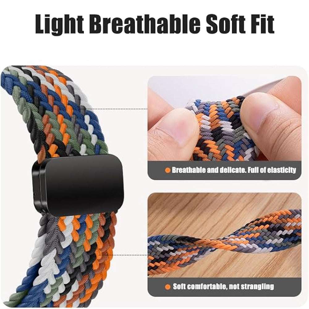 Nylon Stretch Braided Strap for Apple Watch Ultra 4