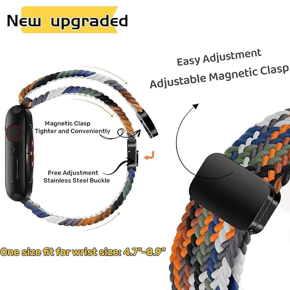 Nylon Stretch Braided Strap for Apple Watch Ultra 4