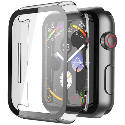 Apple Watch SE Series 2 40mm Case with Glass Screen Protector by SwiftShield (2 Pack - Clear)