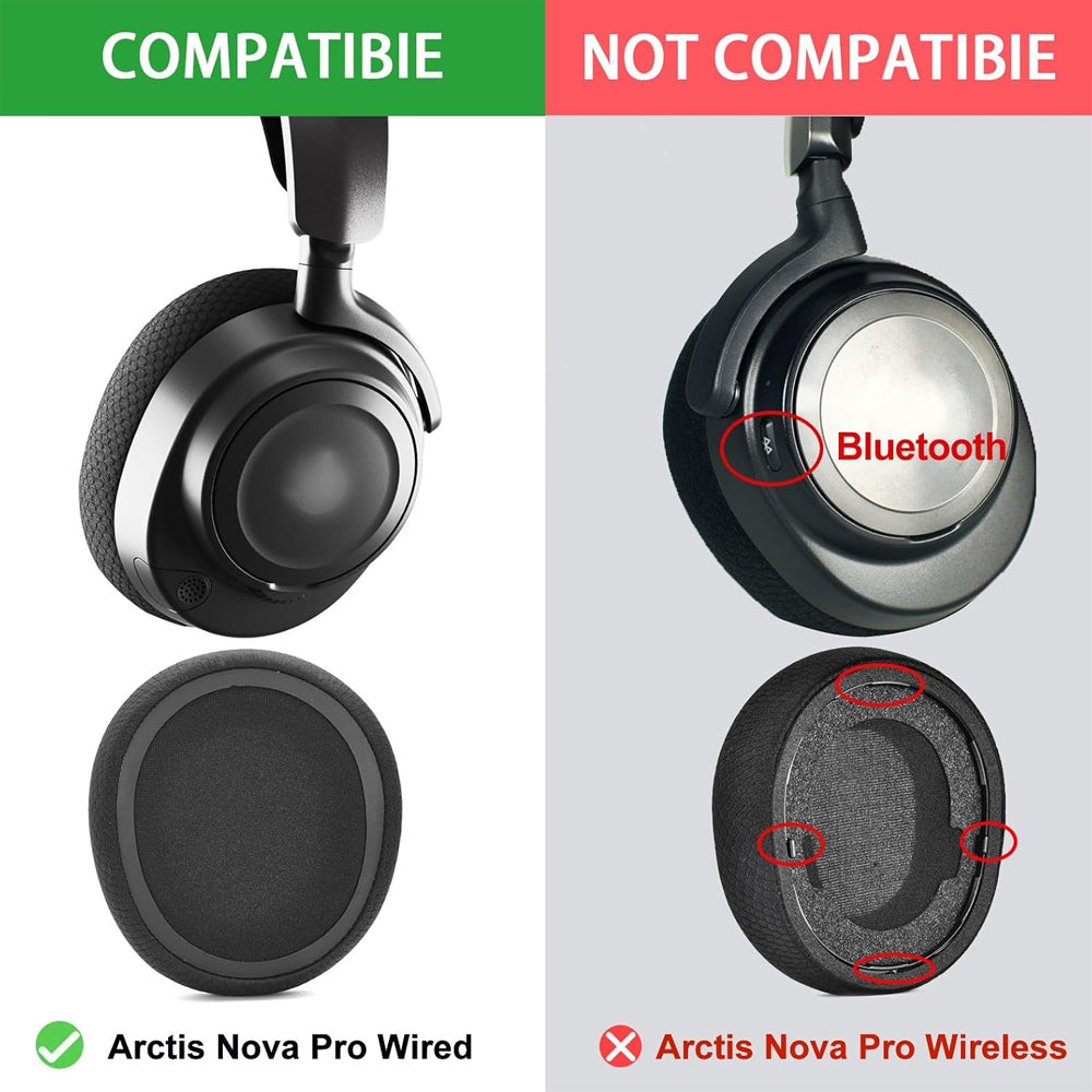 Earphone Pad Replacements for SteelSeries Arctis Nova 7P