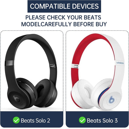 Replacement Ear Pads Compatible with Dr Dre Beats by Dre Solo 2.0 Wireless