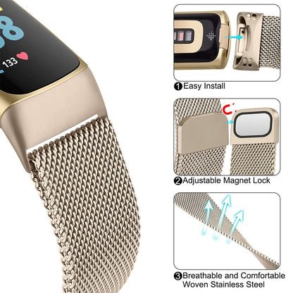 Milanese Strap for Fitbit Charge 5