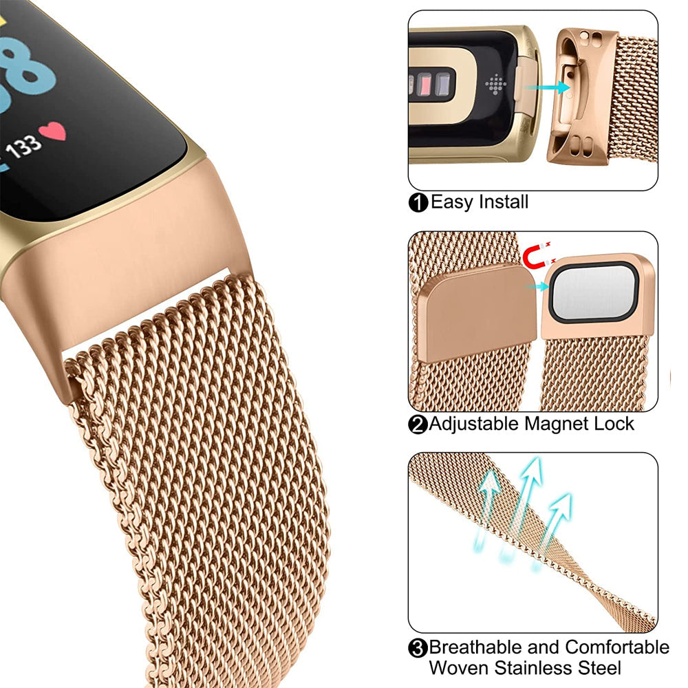 Milanese Strap for Fitbit Charge 5