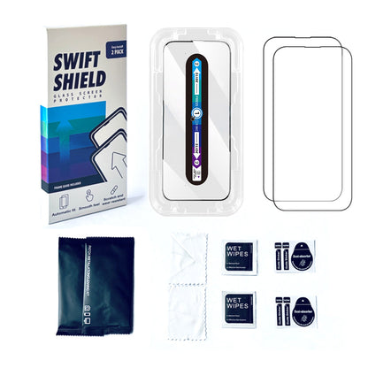 Samsung Galaxy A55 5G Tempered Glass Screen Protector [2-Pack] with Easy Alignment Frame – Clear, Premium by SwiftShield