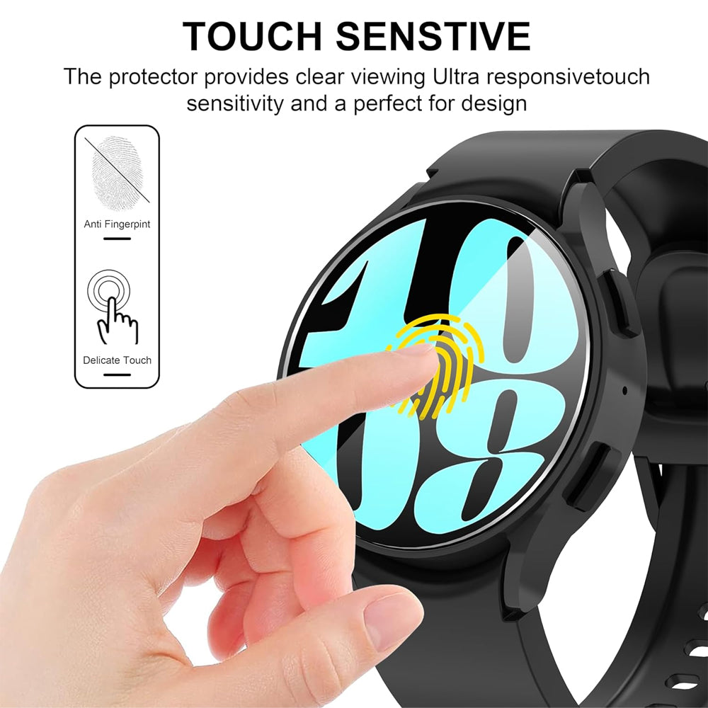Samsung Galaxy Watch 8 44mm Glass Screen Protector Alignment Kit by SwiftShield (2 Pack - Clear)