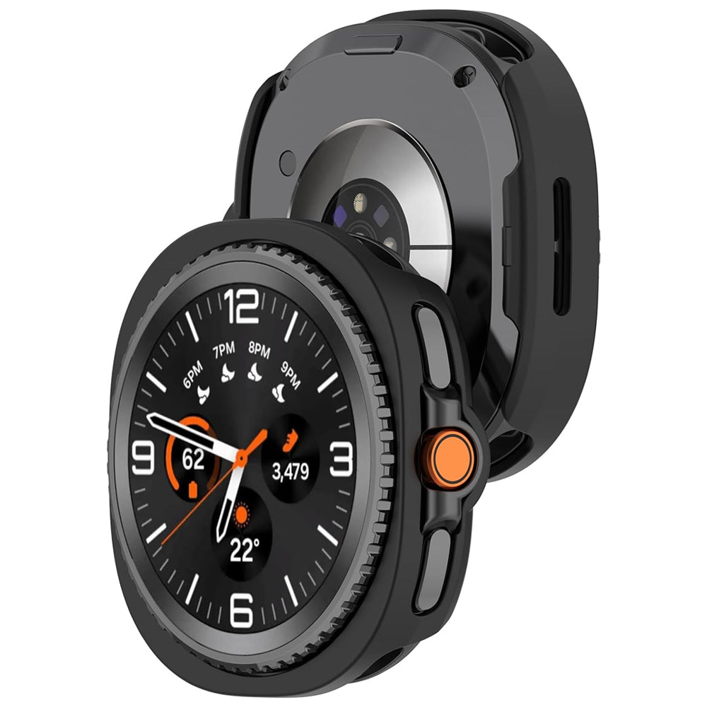 Samsung Galaxy Watch 8 Classic 46mm Case by SwiftShield (2 Pack - Black)