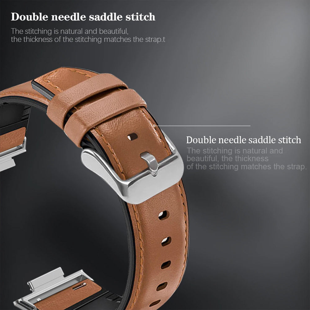 Leather-PU Hybrid Strap for Samsung Galaxy Watch 8 Classic (46mm)