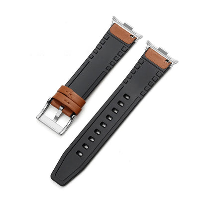 Leather-PU Hybrid Strap for Samsung Galaxy Watch 8 Classic (46mm)