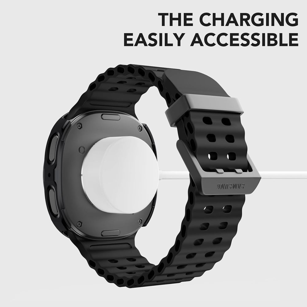 Samsung Galaxy Watch 9 40mm Case with Glass Screen Protector by SwiftShield (2 Pack - Clear)