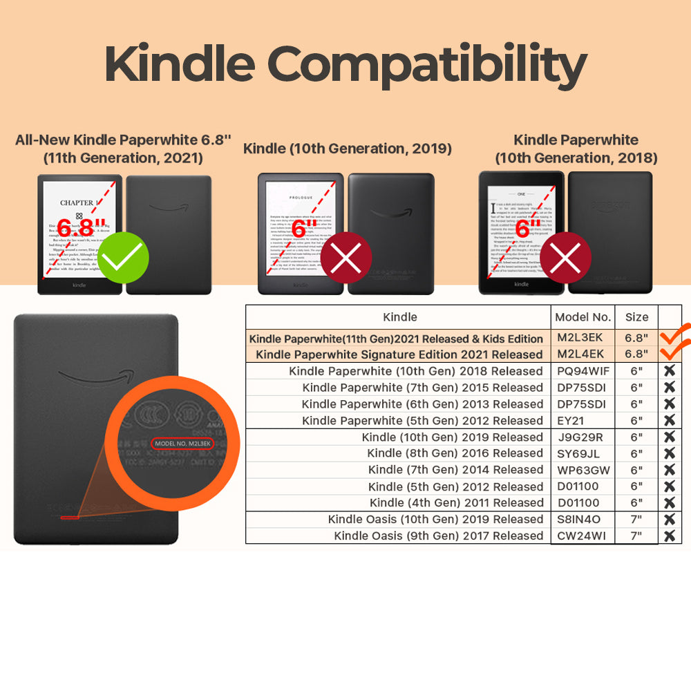 Glass Screen Protector for Kindle Paperwhite 6.8" (2021)