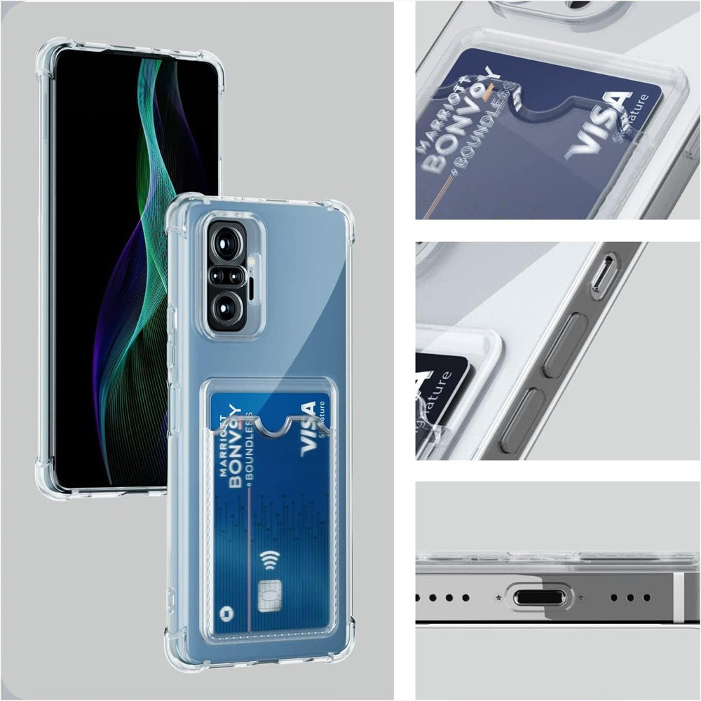 Clear Card Wallet Case for OPPO A60 4G