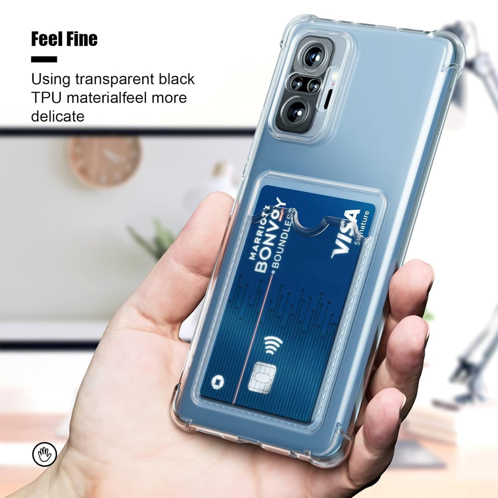 Clear Card Wallet Case for OPPO A60 4G