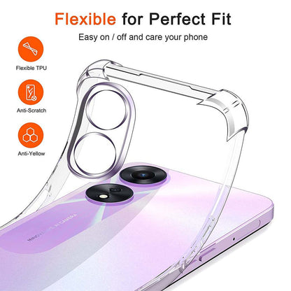 Clear Bumper Case for OPPO A78 4G