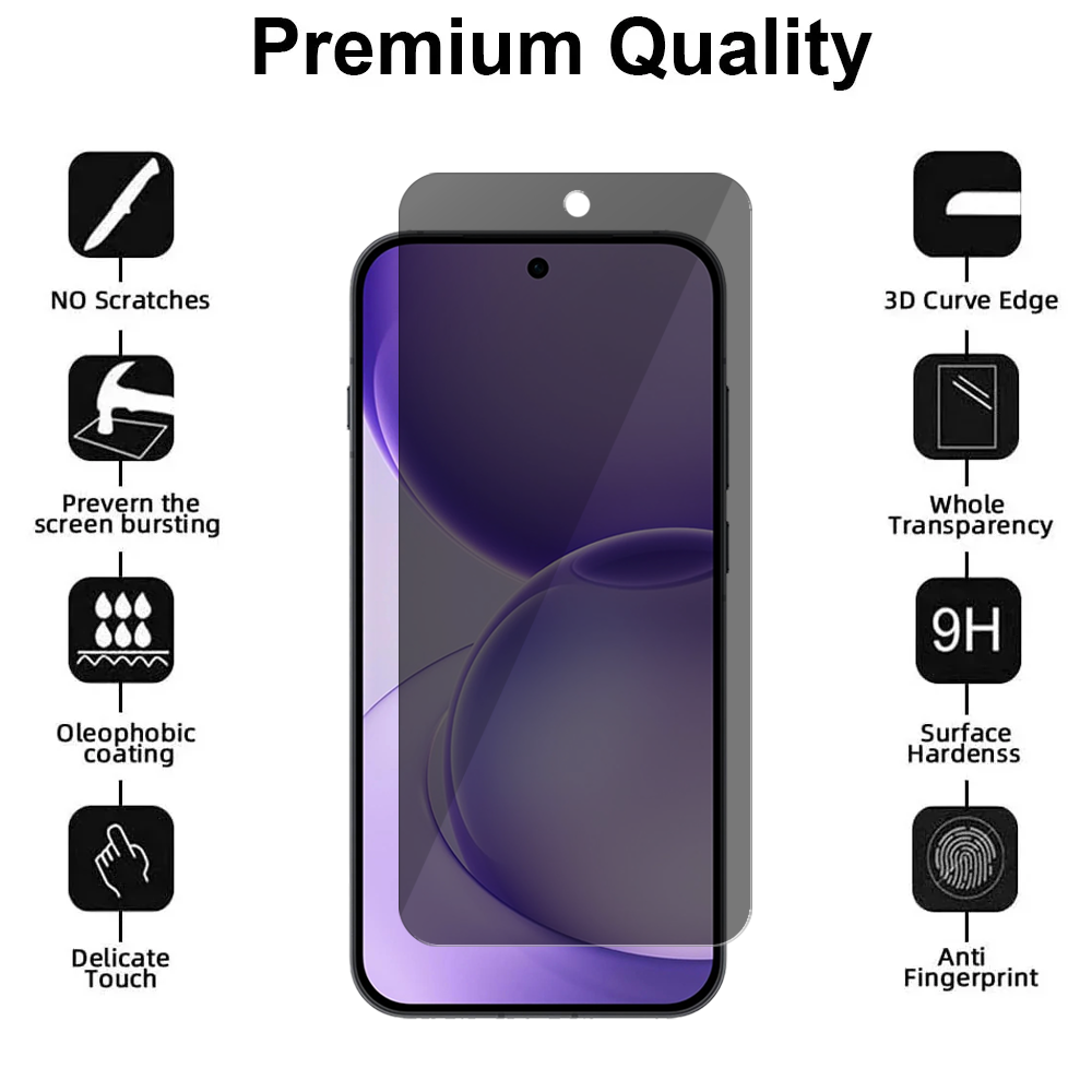 Privacy Glass Screen Protector for Oppo Reno 16 Pro
