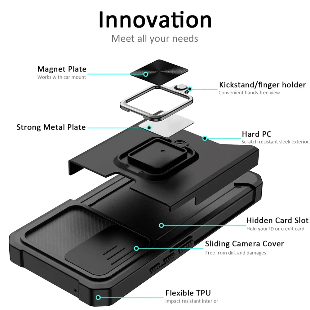 Samsung Galaxy S23 FE Tough Ring Wallet case