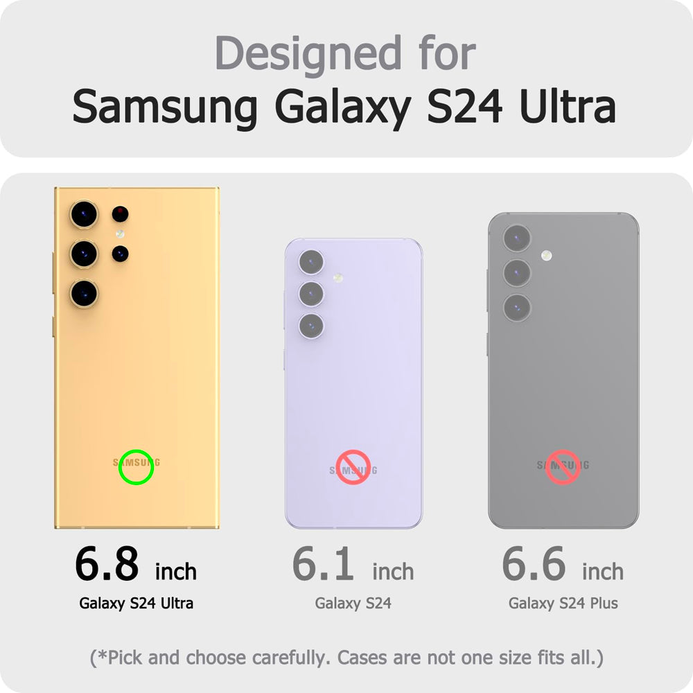 Bumper Hard Clear Case for Samsung Galaxy S24 Ultra