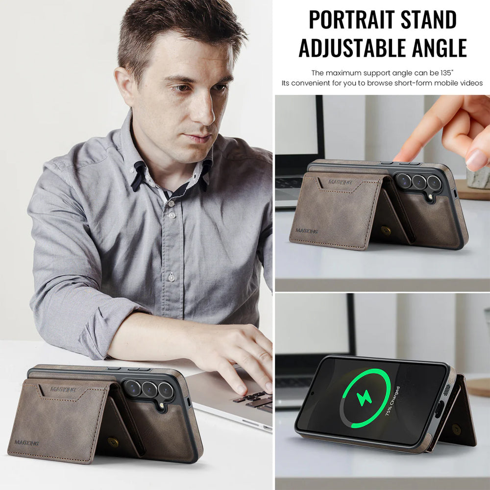 Magsafe Compatible Wallet Case for Samsung Galaxy S26
