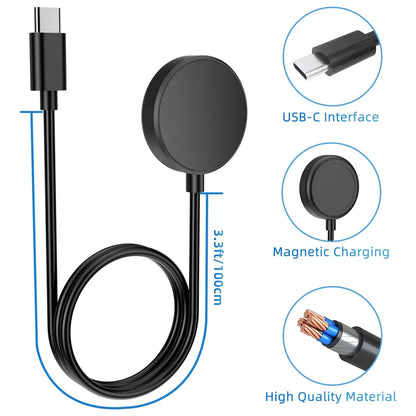 Fast Charger USB-C Dock with Stand Holder for Samsung Galaxy Watch 6 Classic