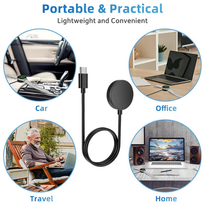 Fast Charger USB-C Dock with Stand Holder for Samsung Galaxy Watch 6 Classic