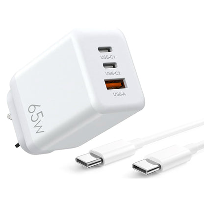 65W Superfast compatible Wall Charger with USB-C Cable