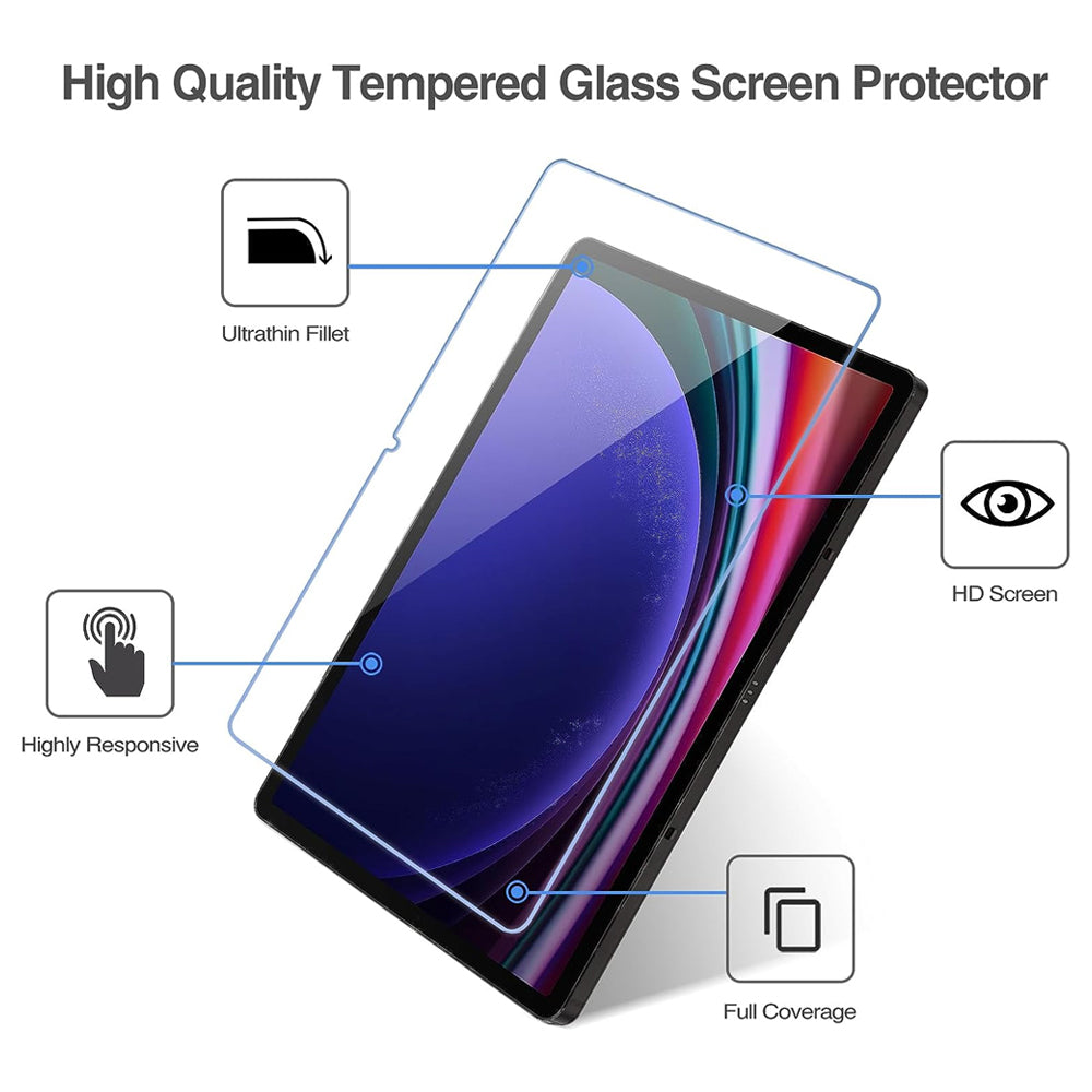 Glass Screen Protector for Samsung Galaxy Tab S9 FE Plus