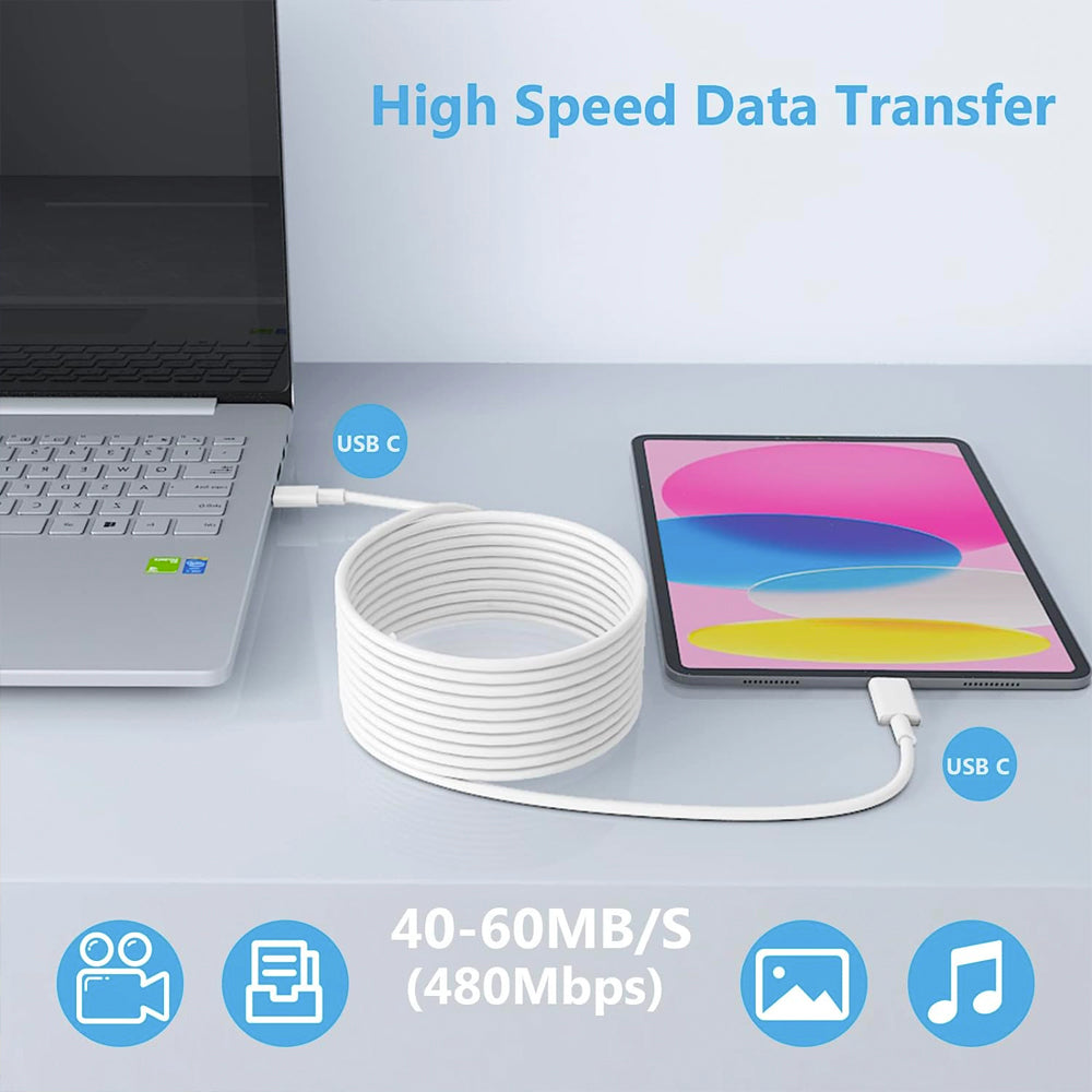 USB Type C to USB Type C (3m)