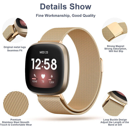 Milanese Strap for Fitbit Versa 4
